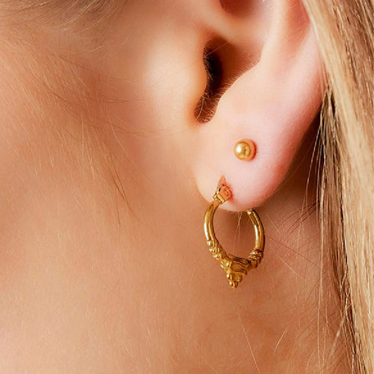 Bali Hoops Extra Small Oorbellen Goud