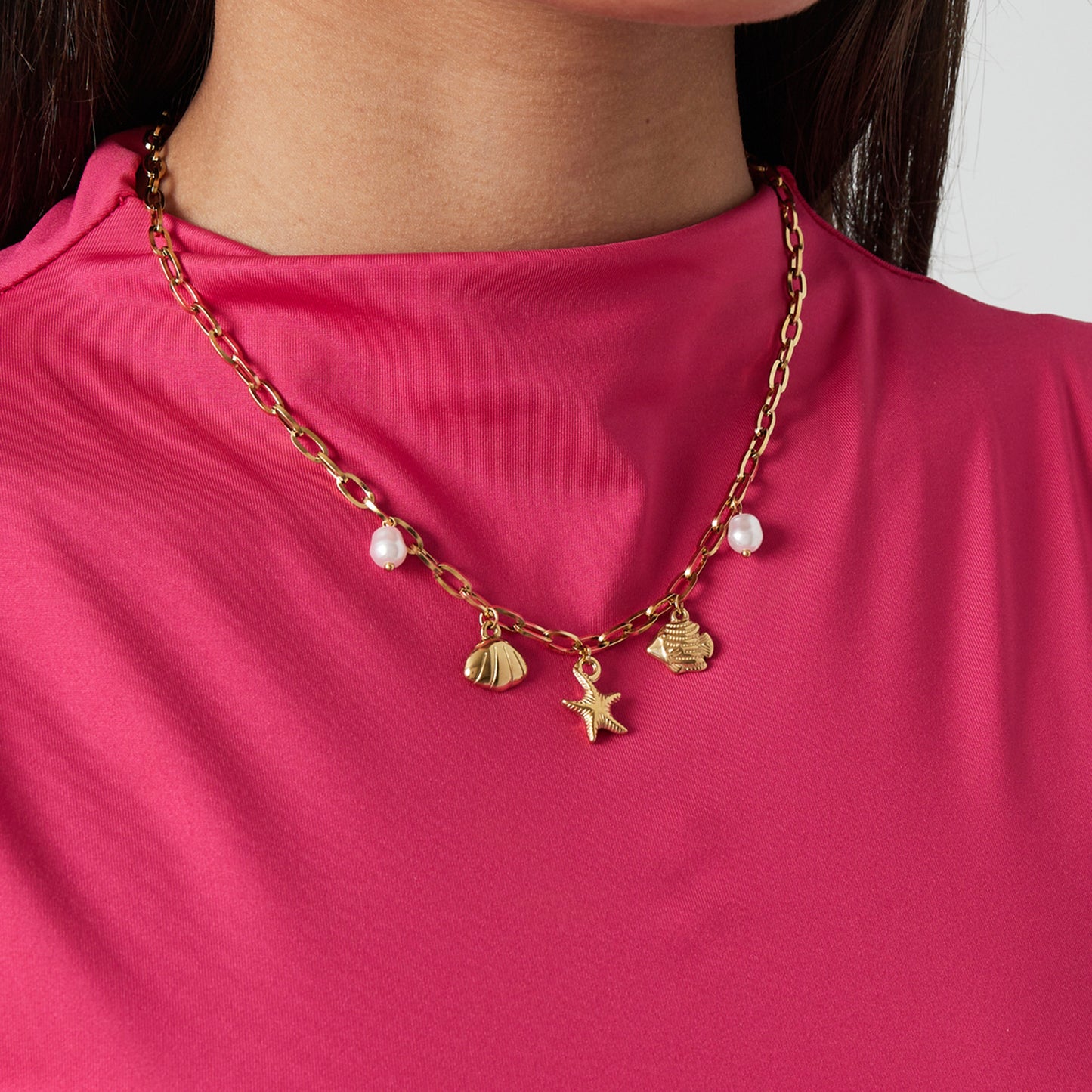 Beachy Glow Ketting Goud