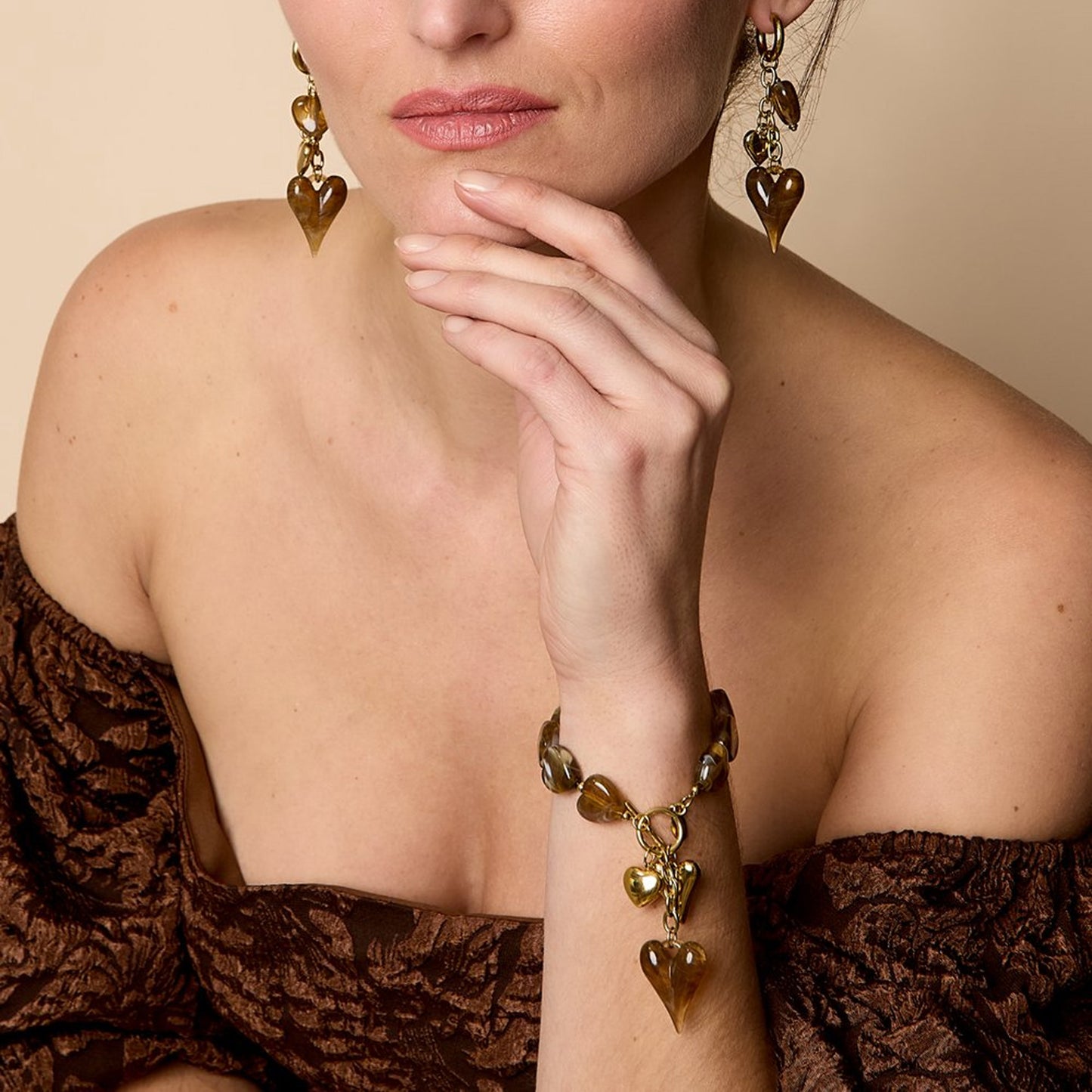 Beaded Hearts Armband (Diverse kleuren)
