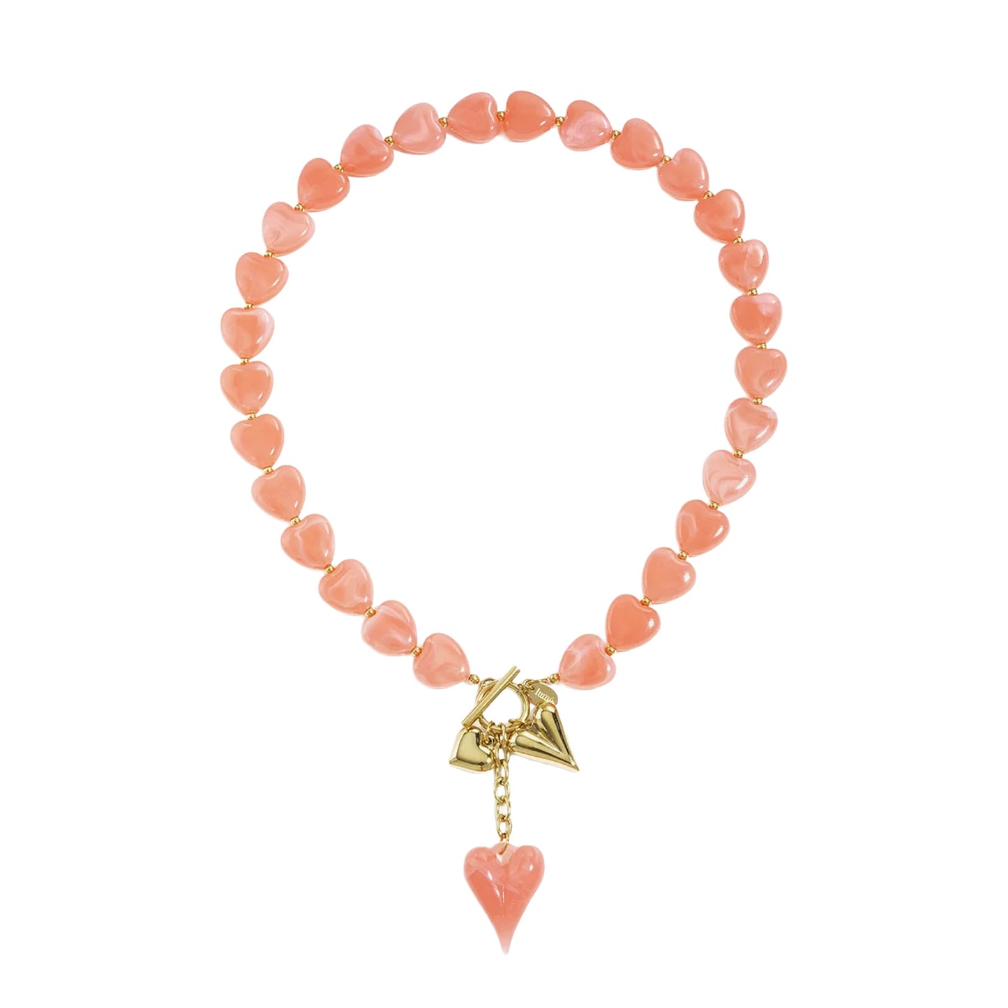 Beaded Hearts Ketting (Diverse kleuren)