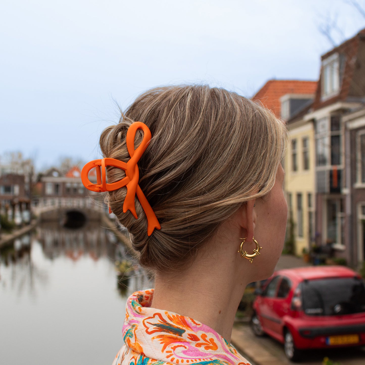 Bow Hairclip - Oranje