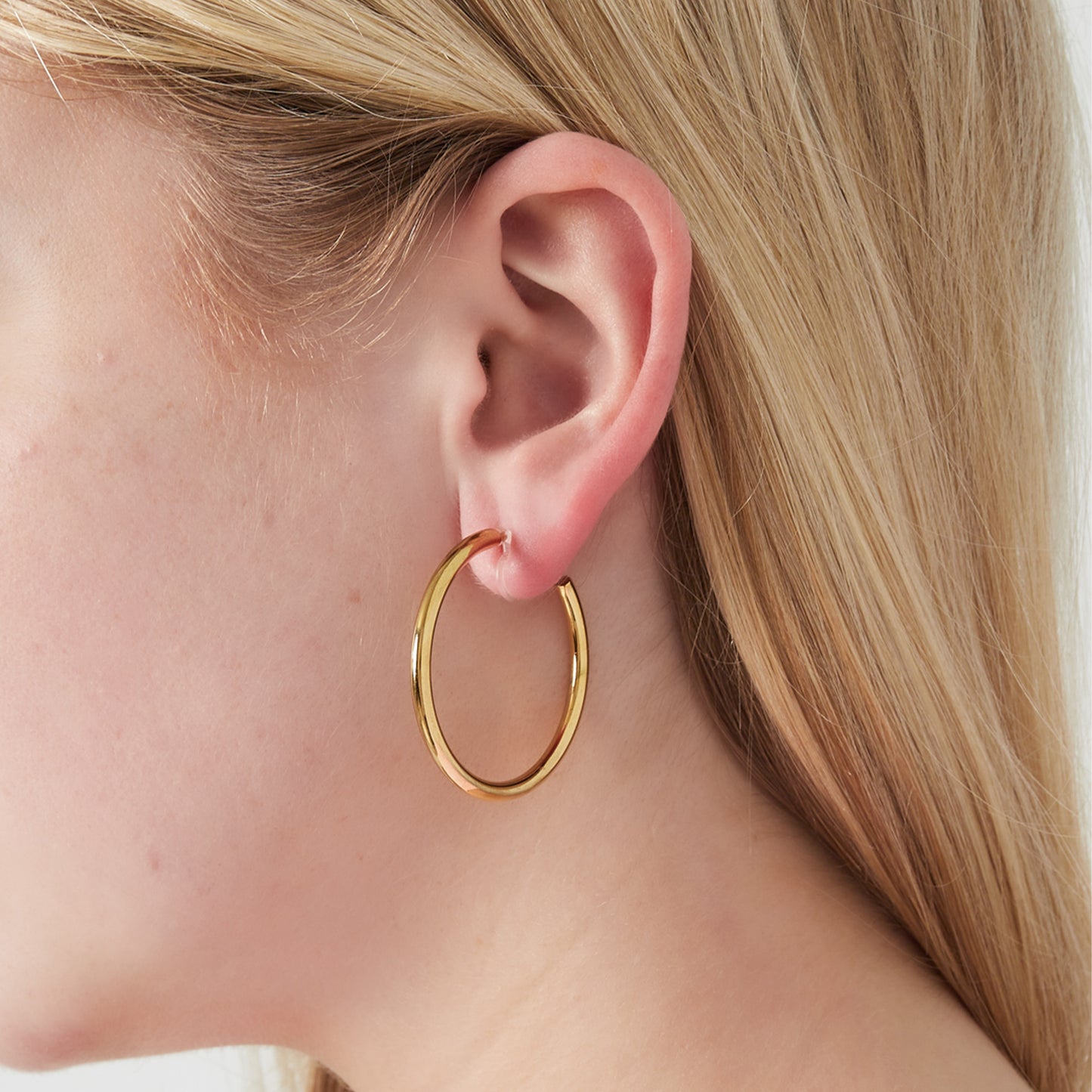 Classic Hoop Clipoorbellen Goud