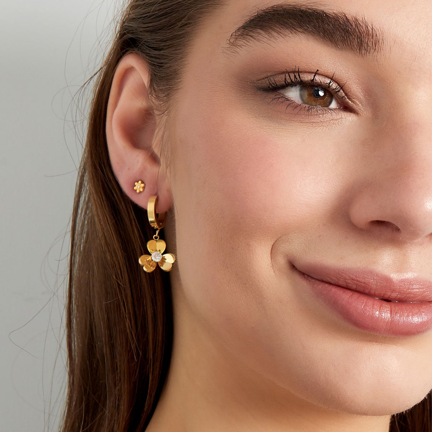 Daisy Glow Oorbellen Goud