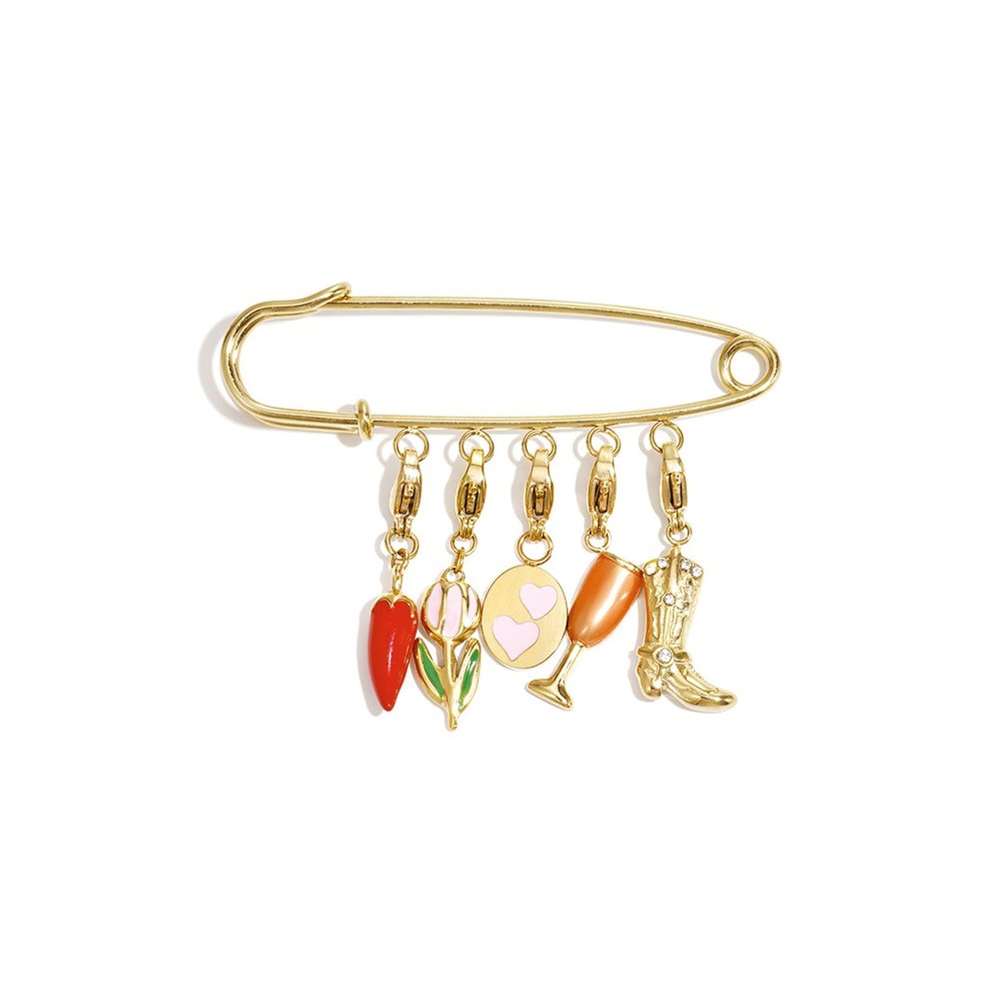 Dazzle Charm Broche Goud