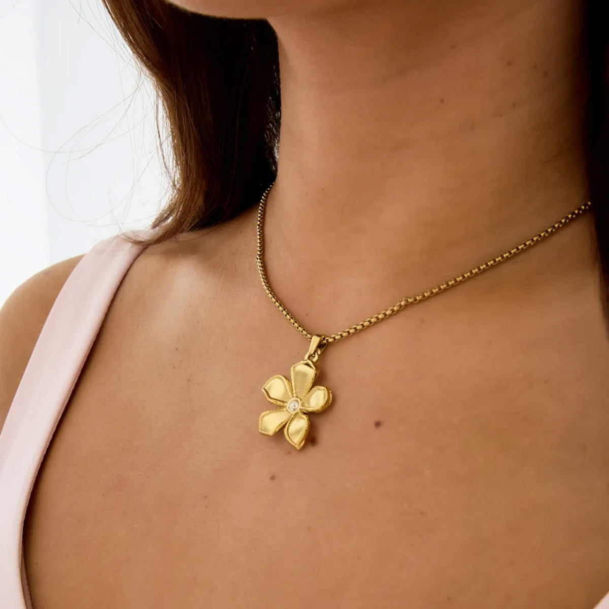 Flower Ketting Goud