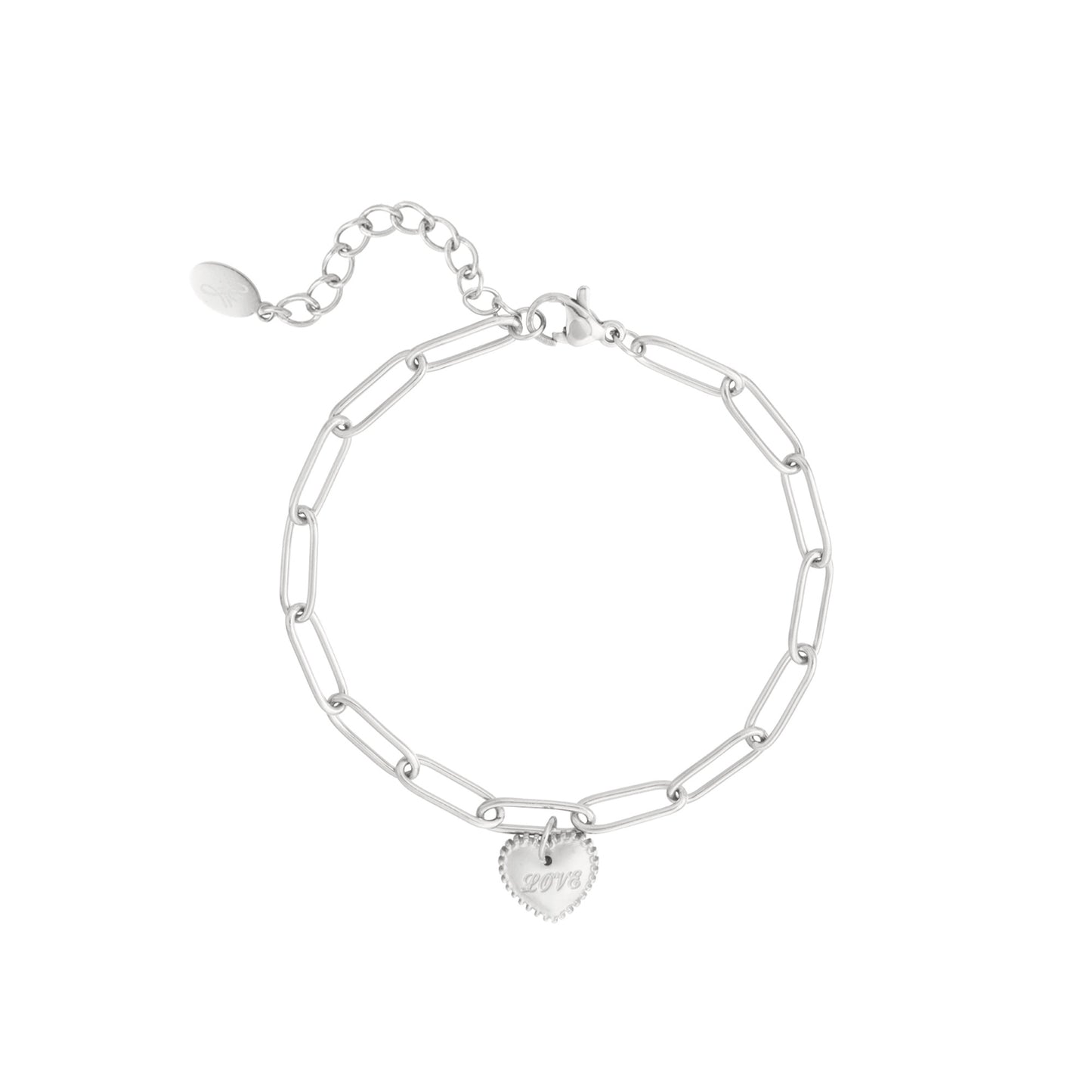 Linked with Love Armband Zilver