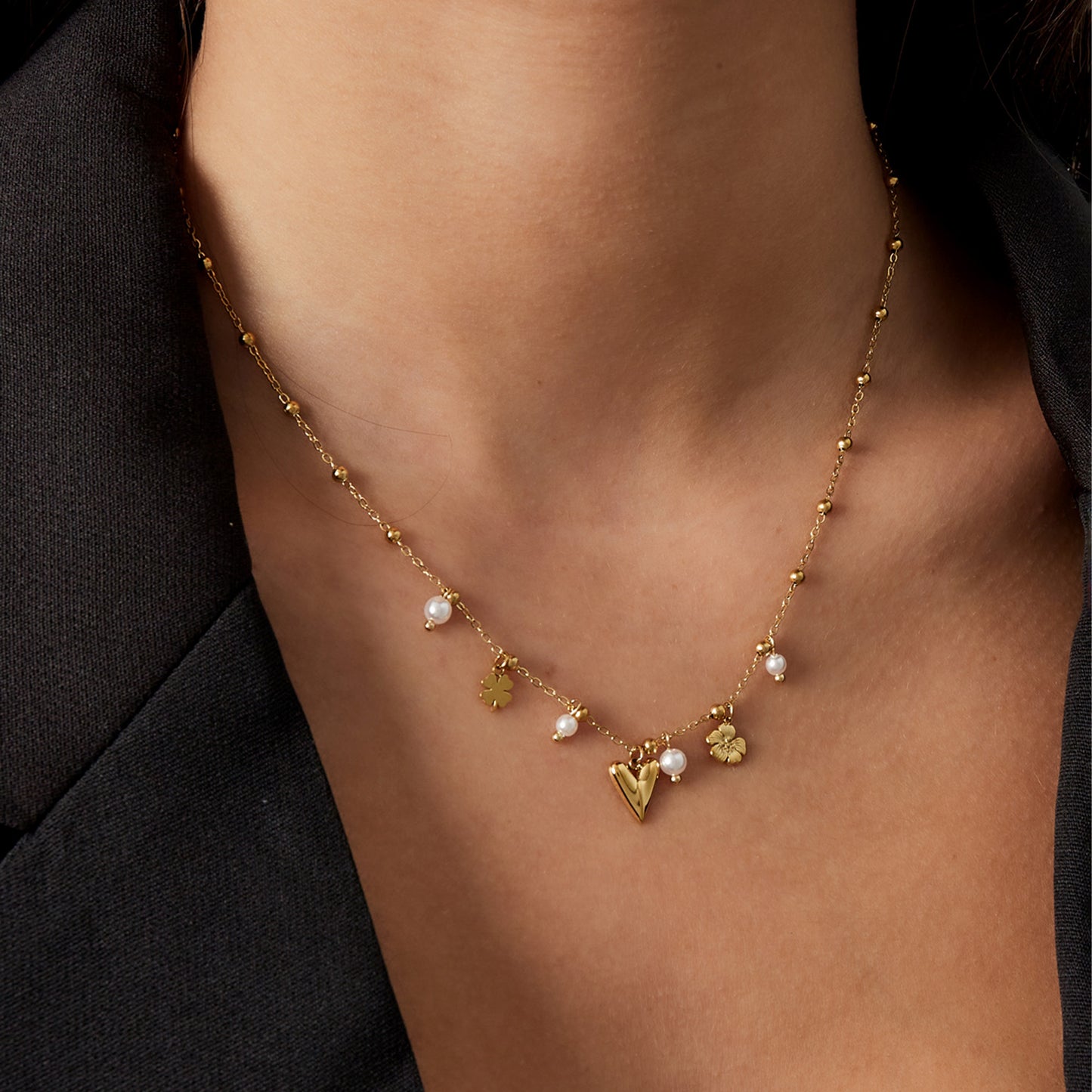 Lucky Love Ketting Goud