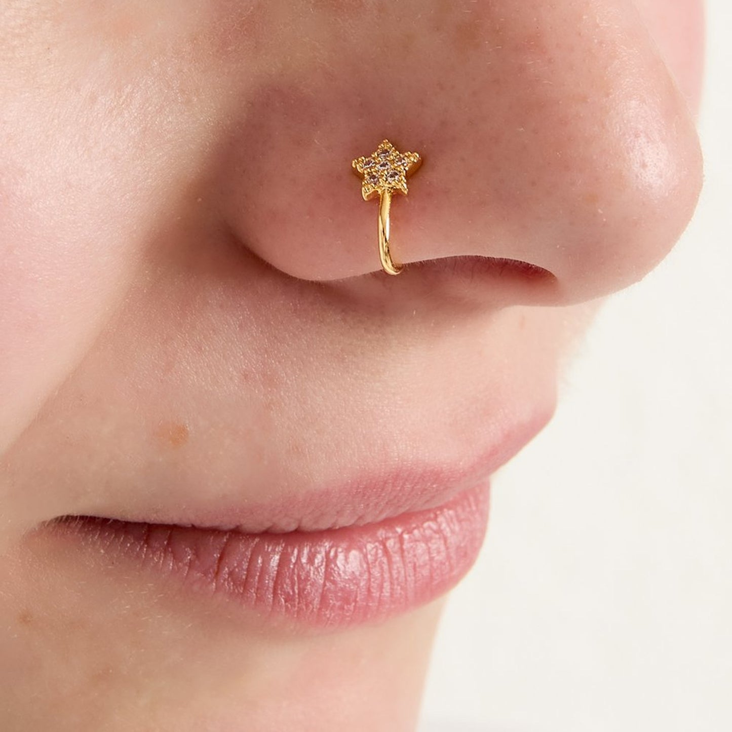 Nose & Ear Cuff Star Goud