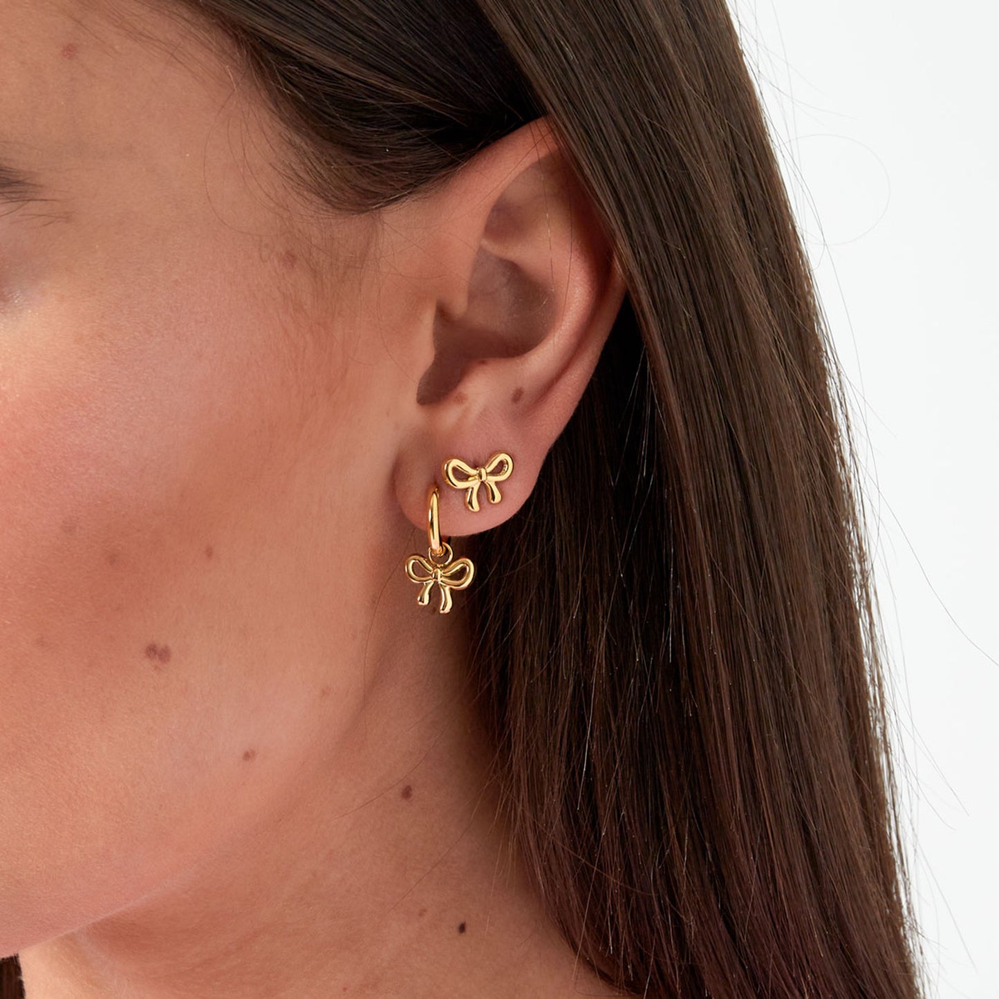 Simpele Strik Oorbellen Goud