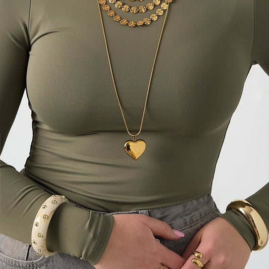 Simple Heart Ketting Goud