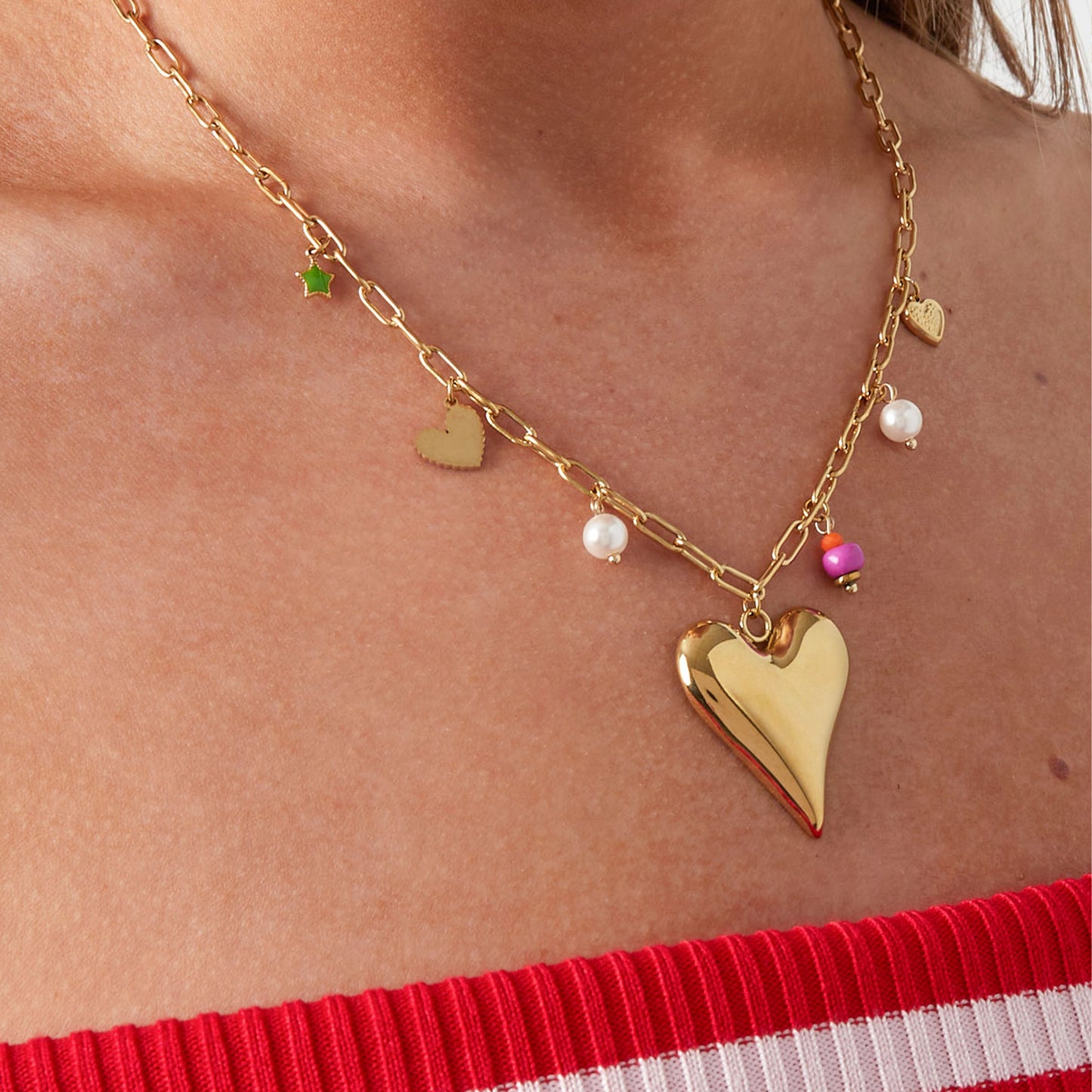 Sunset Love Ketting Goud