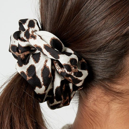 Wild Tiger Print Scrunchie Duo