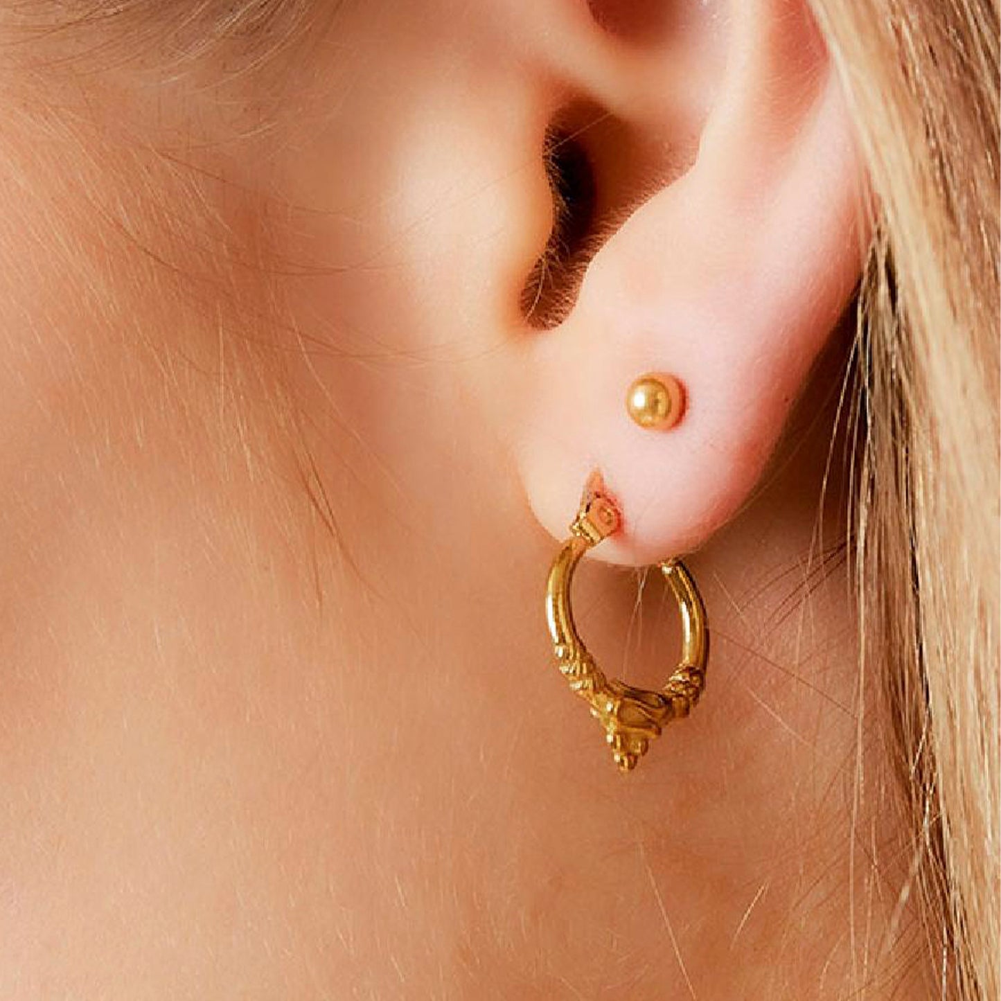 Bali Hoops Extra Small Oorbellen Goud