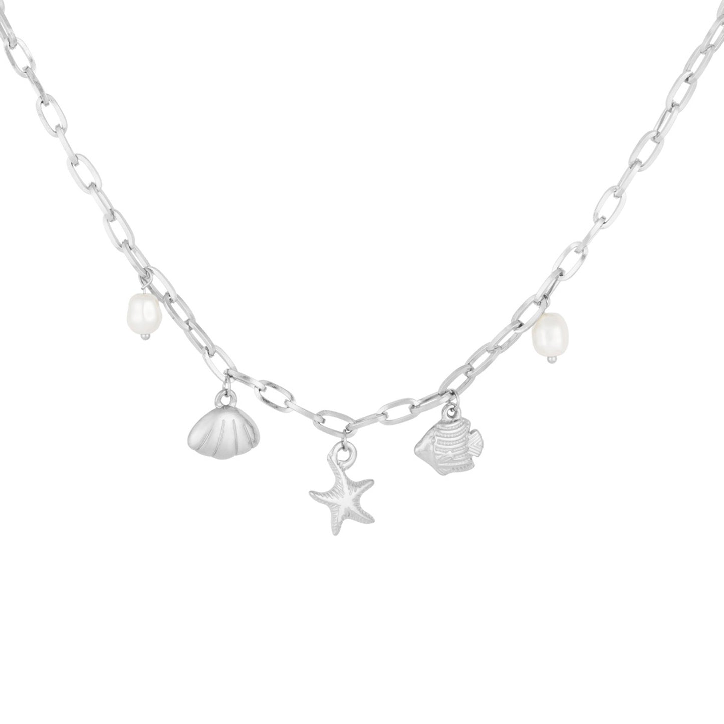 Beachy Glow Ketting Zilver