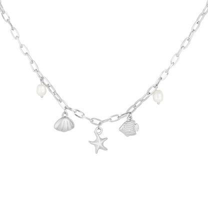 Beachy Glow Ketting Zilver