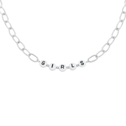 Beaded Girls Ketting Zilver