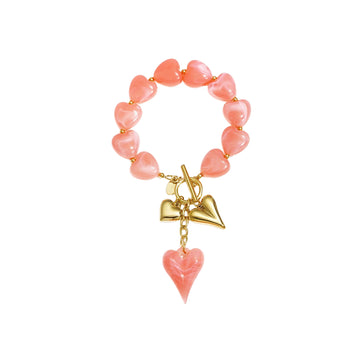 Beaded Hearts Armband (Diverse kleuren)
