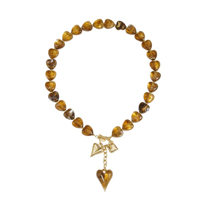 Beaded Hearts Ketting (Diverse kleuren)
