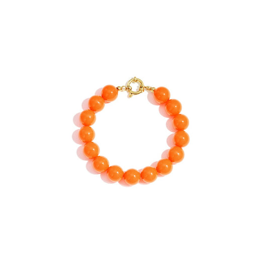 Beady Babe Charm Armband Oranje (special edition)