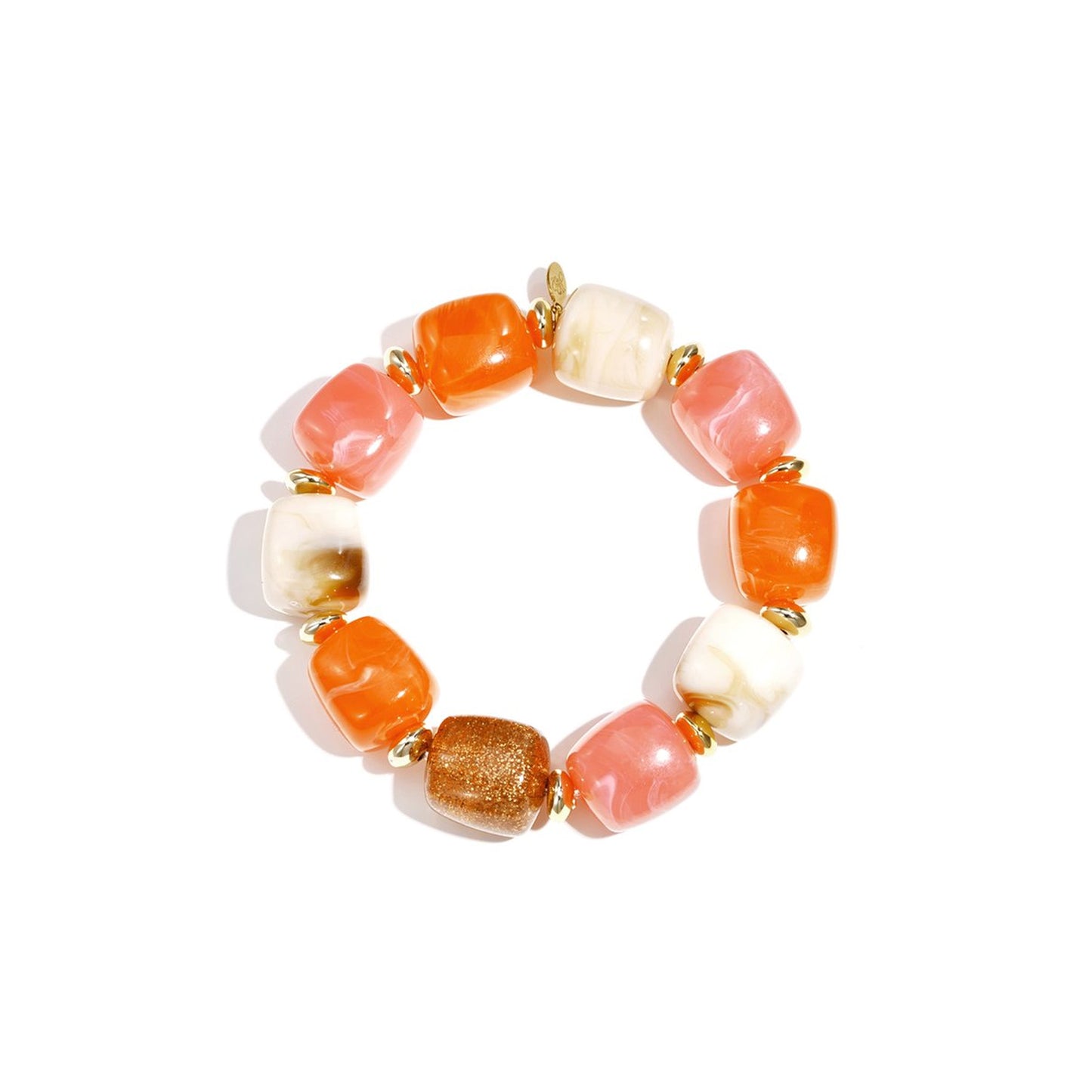 Big Beaded Colourfull Armband (diverse kleuren)