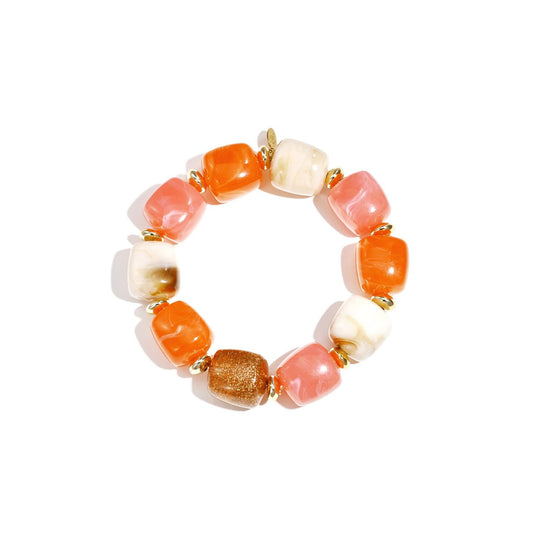 Big Beaded Colourfull Armband (diverse kleuren)