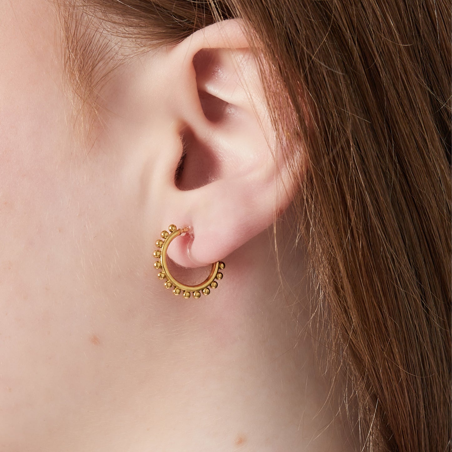 Bold Ring Clip Oorbellen Zilver