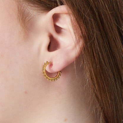 Bold Ring Clip Oorbellen Zilver