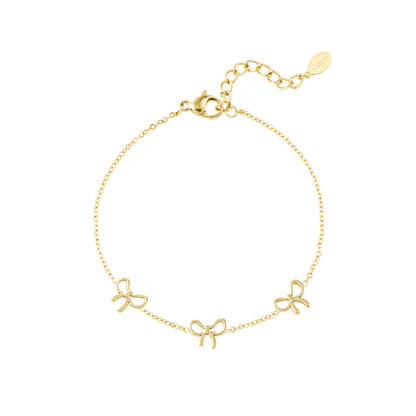 Charming Strik Armband Goud