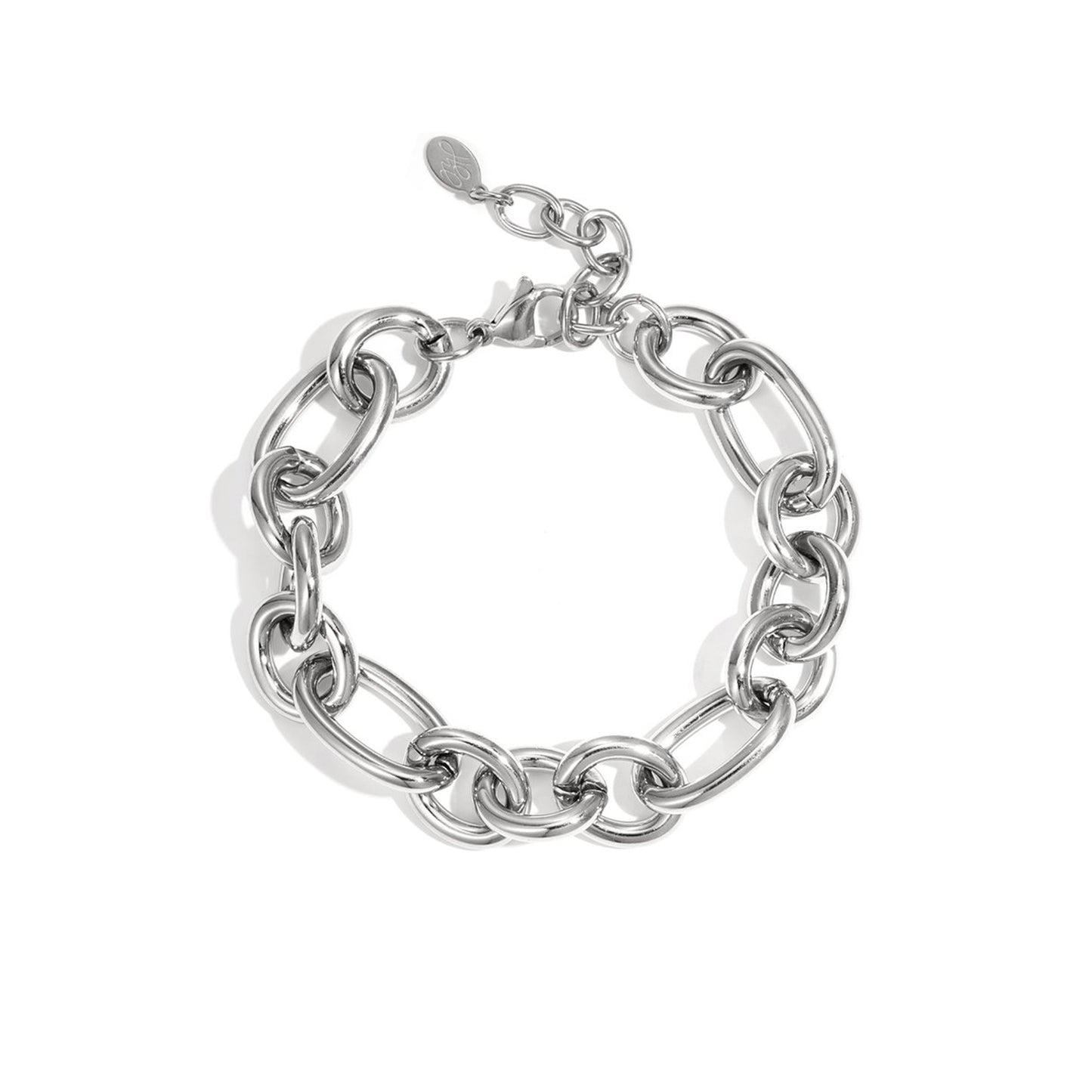 Chunky Glow Armband Zilver