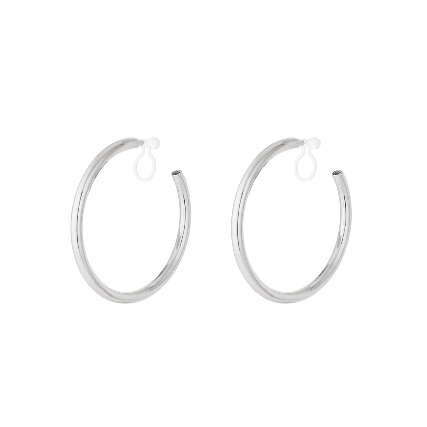 Classic Hoop Clipoorbellen Zilver