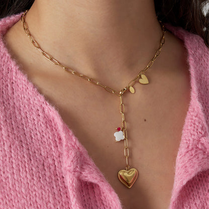 Clover to my Heart Ketting Goud