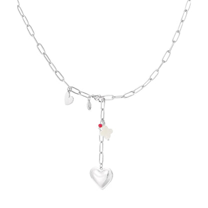 Clover to my Heart Ketting Zilver