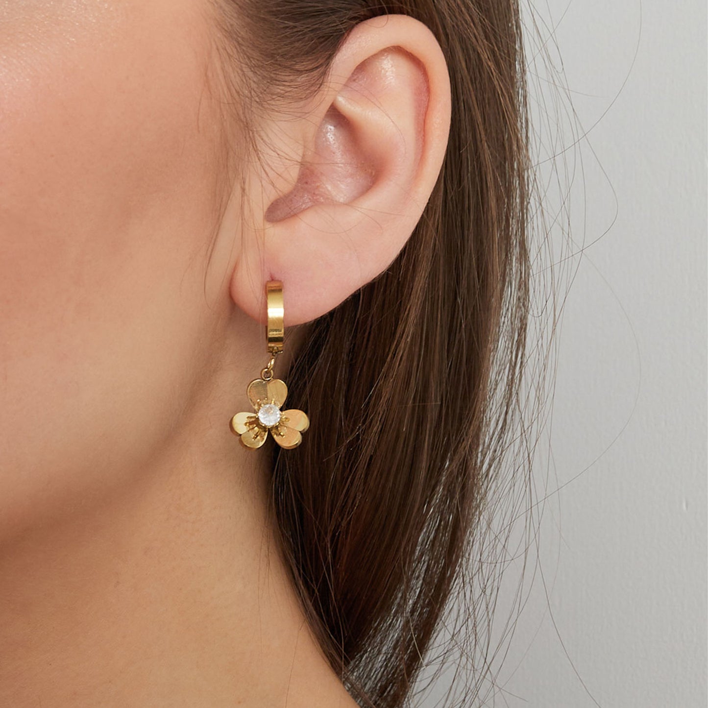 Daisy Glow Oorbellen Zilver