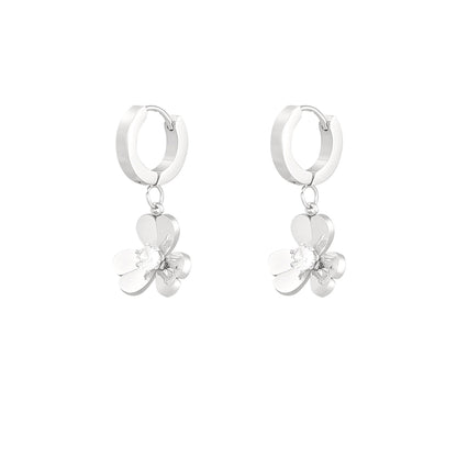 Daisy Glow Oorbellen Zilver