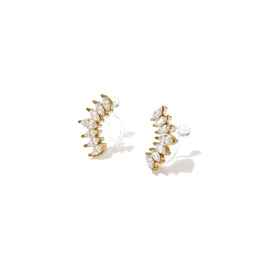 Diamond Muse Clip Oorbellen Goud