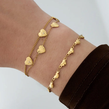 Double The Love Armband Zilver