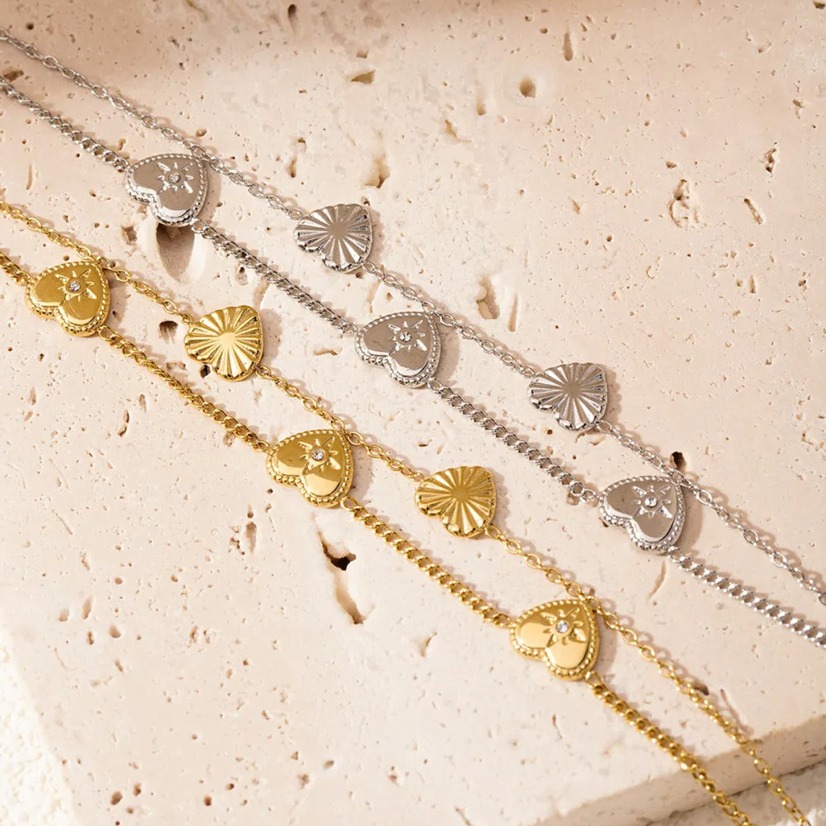 Double The Love Armband Zilver