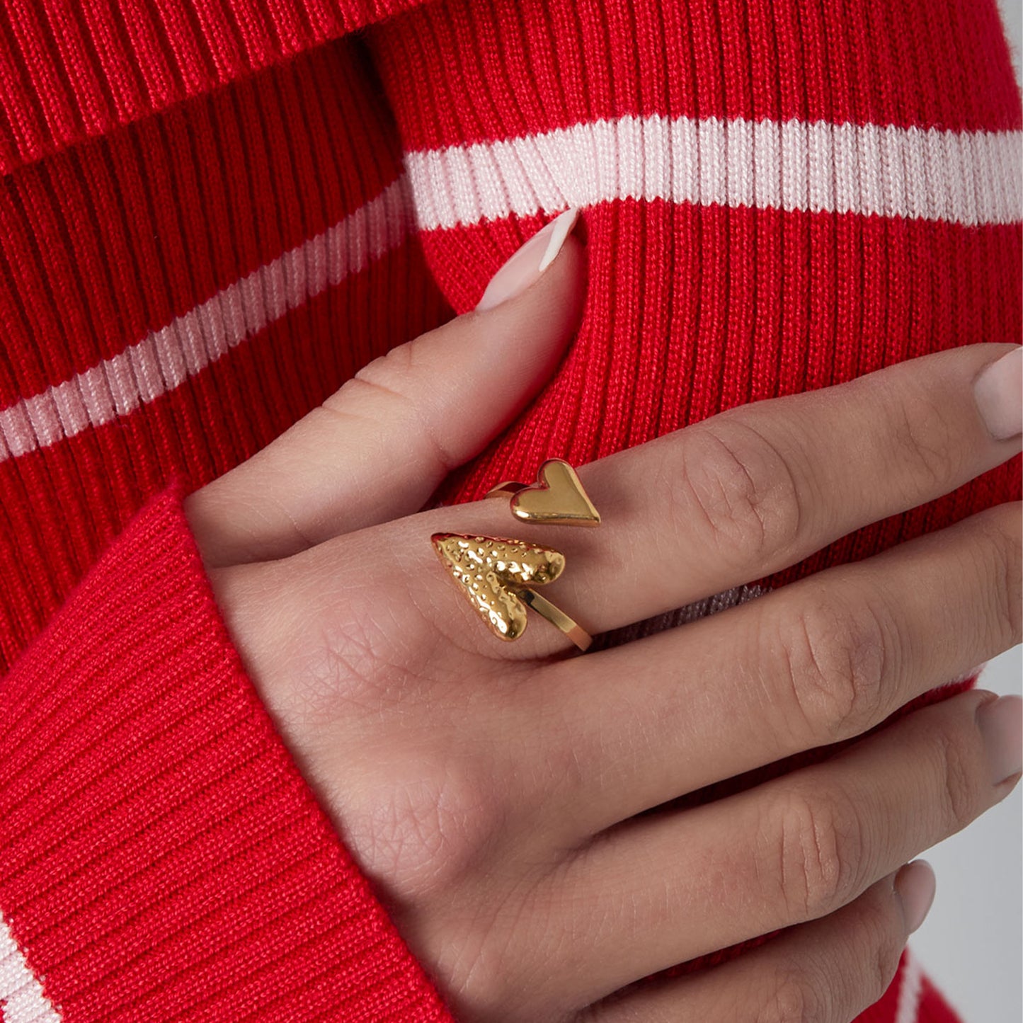 Dual Affection Ring Zilver