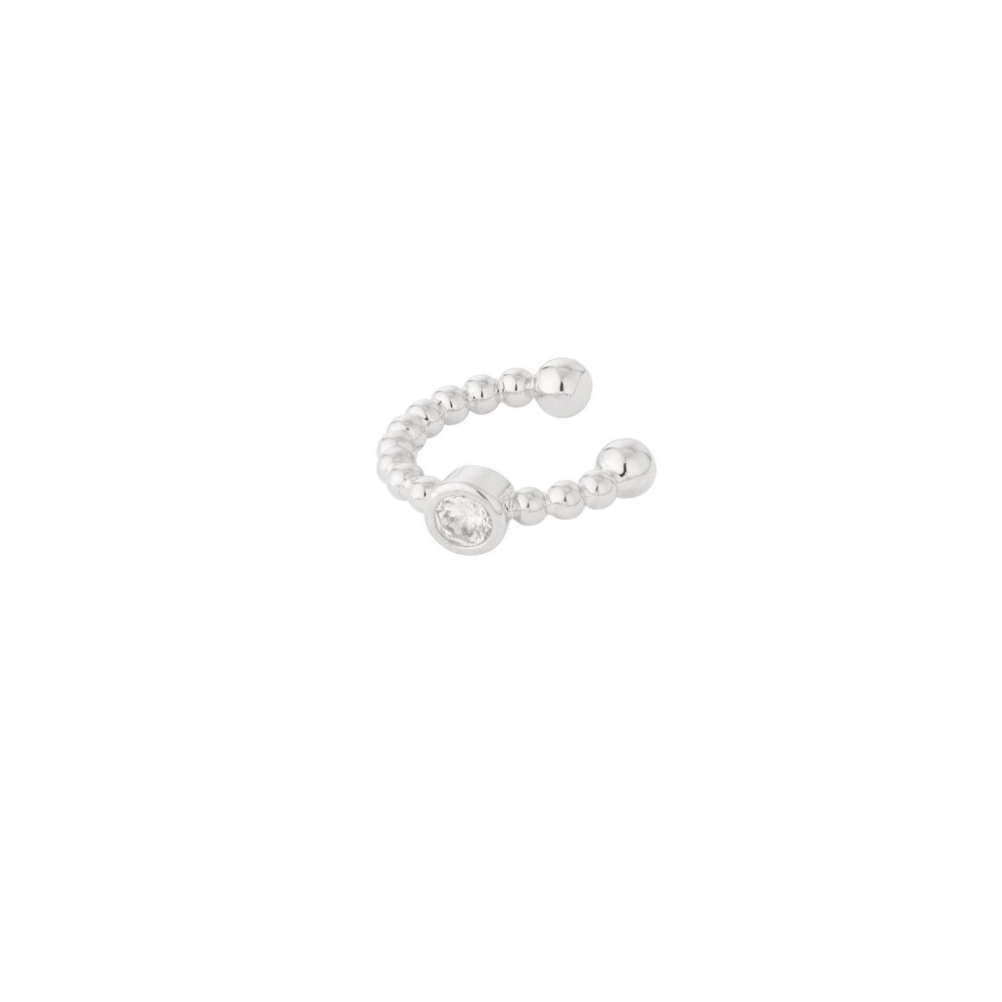 Ear Cuff Bling Zilver