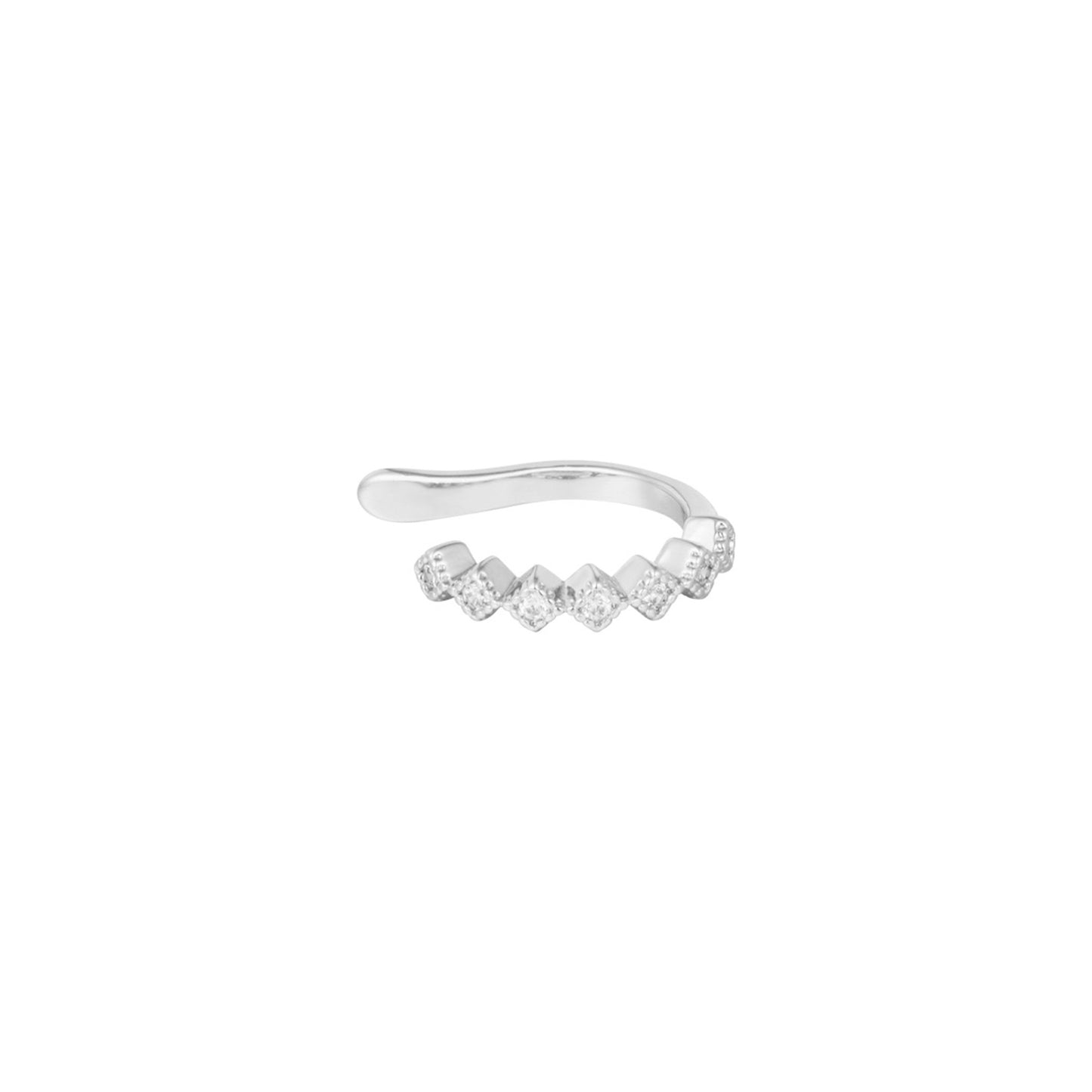 Earcuff Elegant Edge Zilver