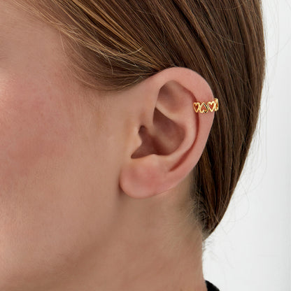 Ear Cuff Heart Bliss Zilver
