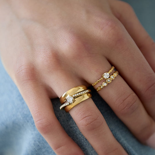 Flare Spark Ring Zilver