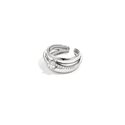 Flare Spark Ring Zilver