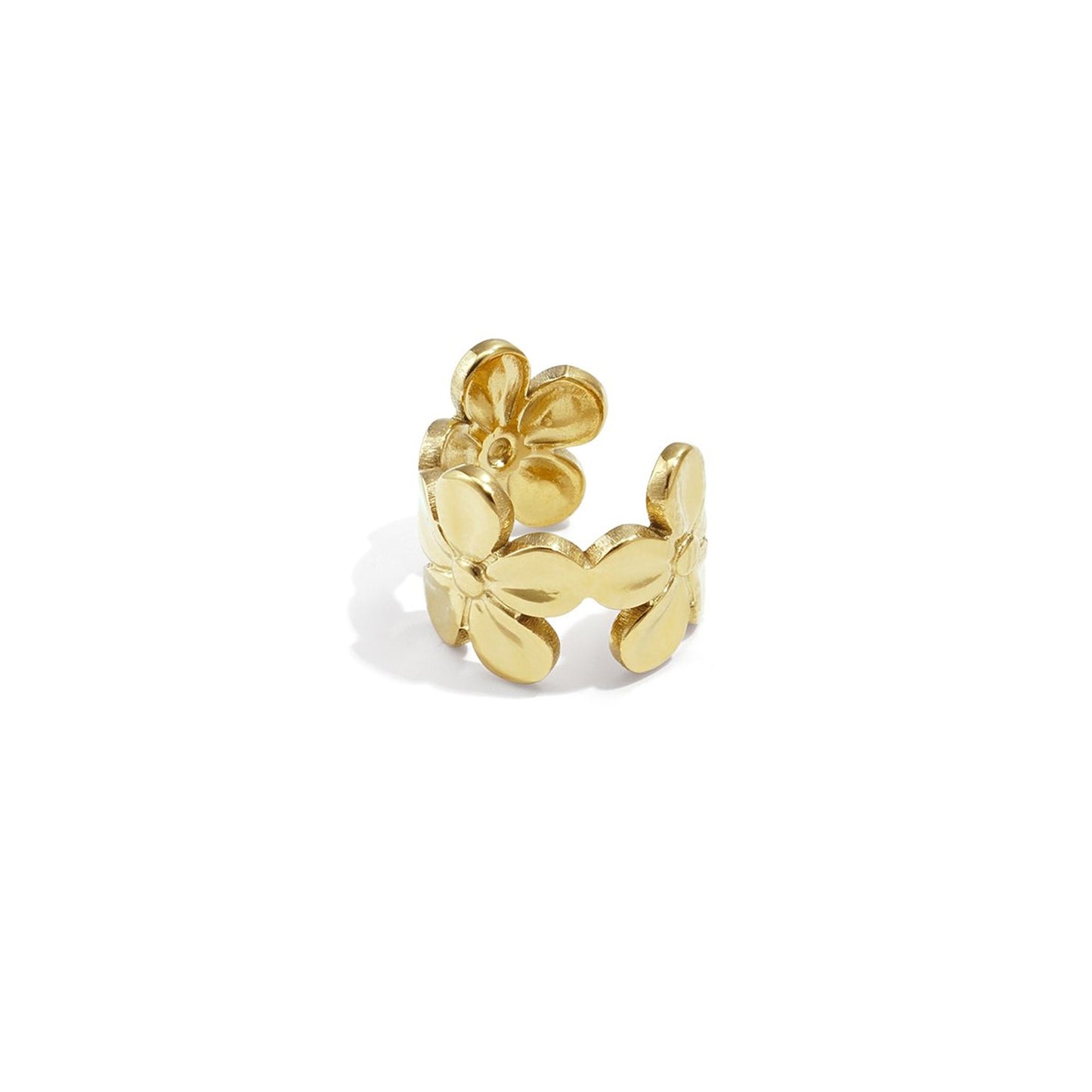 Flower Gold Earcuff