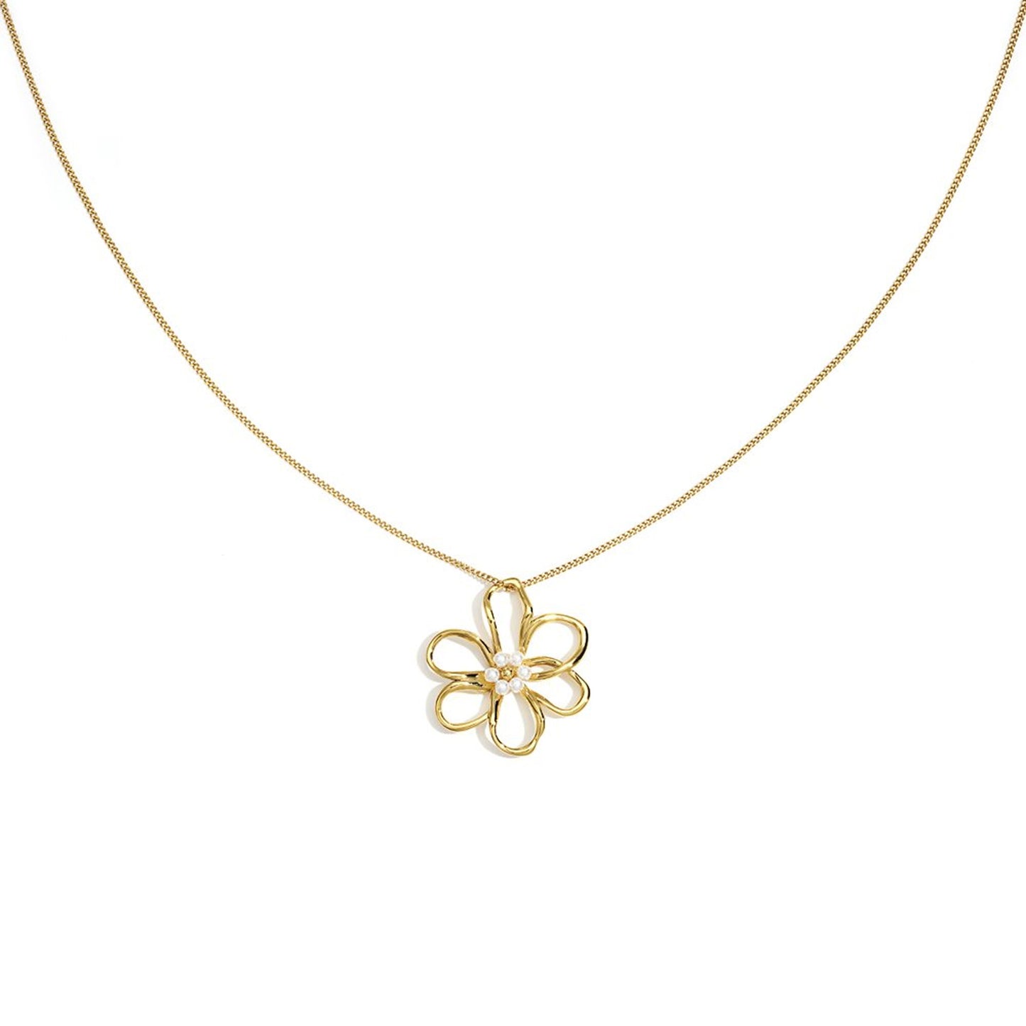 Flower & Shine Ketting Goud
