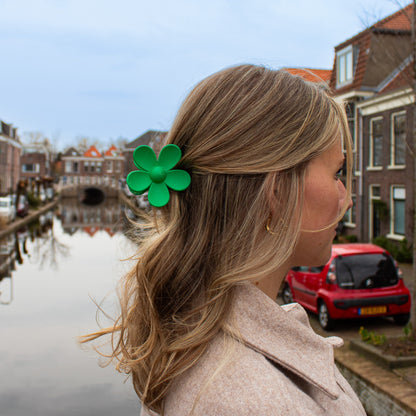 Flower Hairclip Groen