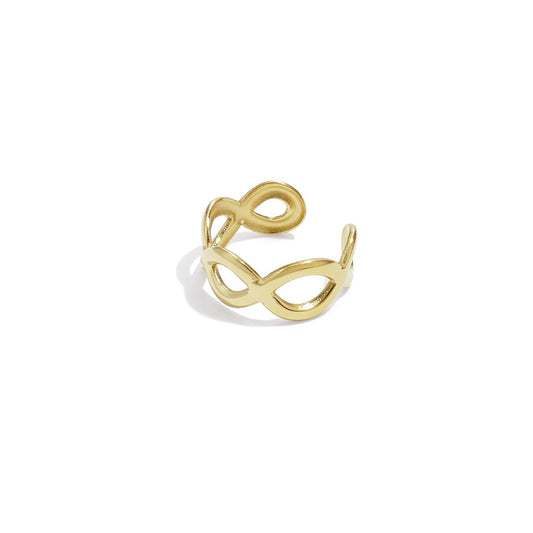 Golden Knot Ear Cuff