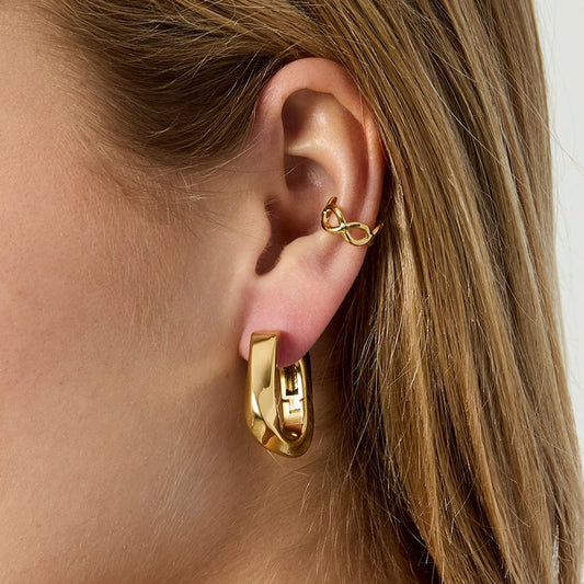 Golden Knot Ear Cuff