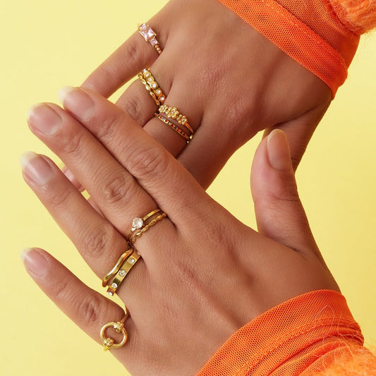 Golden Wave Ring