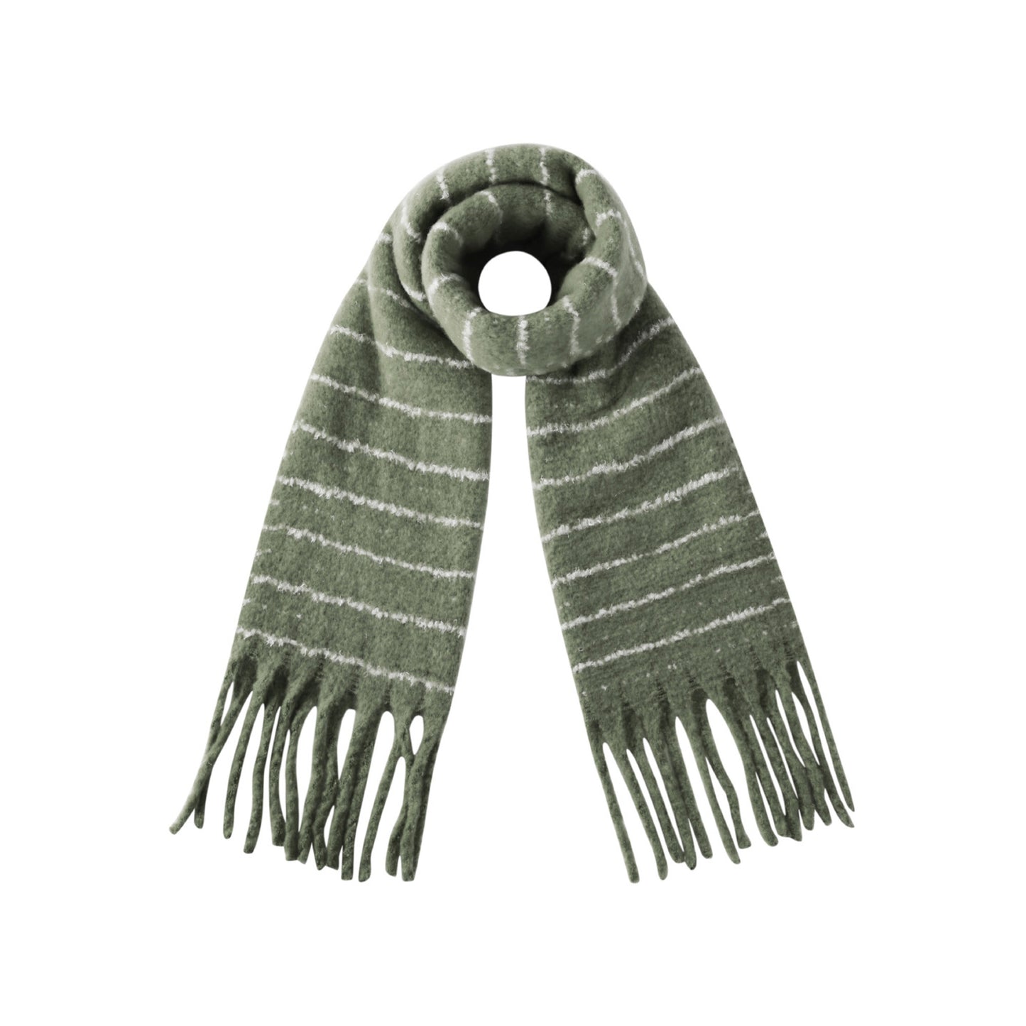 Daily Stripe Sjaal - Donkergroen